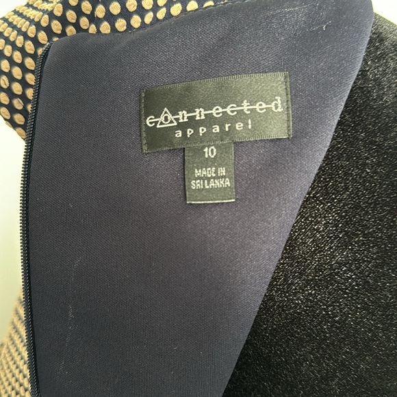 Dress - Navy/cream color - Size 10 - Picture 4 of 5